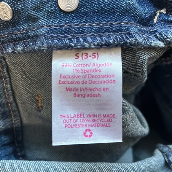 No Boundaries Overall Shorts Denim - Picture 4 of 4